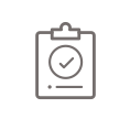 icon depicting clipboard with a checkmark